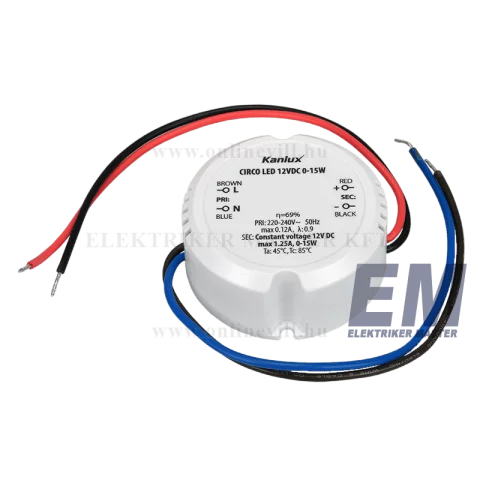 Kanlux tápegység CIRCO LED 12V DC 0-15W