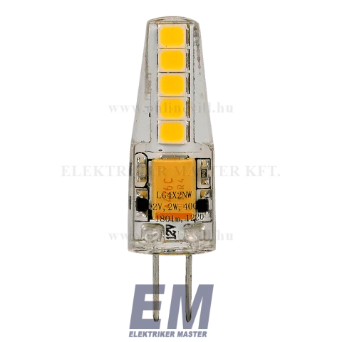 G4 LED Izzó 2W 4000K természetes fehér Tracon LG4X2NW