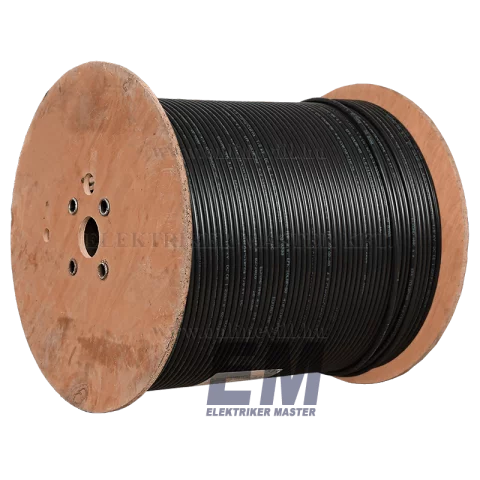 Szolár kábel 6mm2 fekete (H1Z2Z2-K) napelem DC vezeték