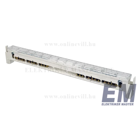 Hager Volta PE/N sín 12 modul széles elosztóhoz 270mm 1x25+12x10/16mm2 VZ521