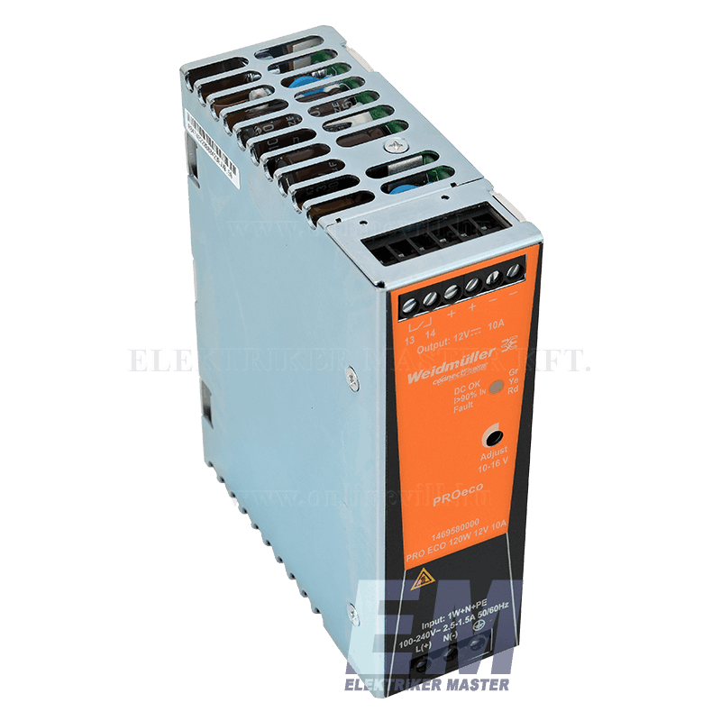 Weidmüller tápegység 120W 12V 10A PRO ECO 1469580000