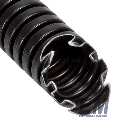 Lépésálló gégecső 20 mm flexibilis védőcső villanyvezeték cső műanyag fekete 100m Gewiss DX15020