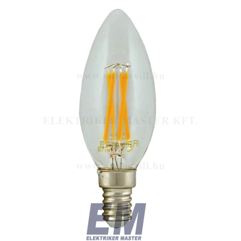E14 LED Gyertya Filament izzó 4W 2800K meleg fehér Optonica SP1472