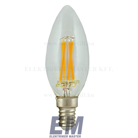 E14 LED Gyertya Filament izzó 4W 2800K meleg fehér C35 Optonica SP1472
