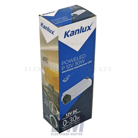 Kanlux Tápegység 0-30w 12V DC Poweled