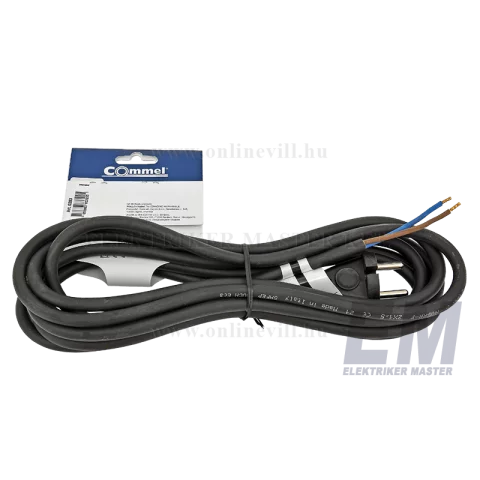 Flexo gumi kábel GT 2x1,5 4m vezetékkel Commel 0283