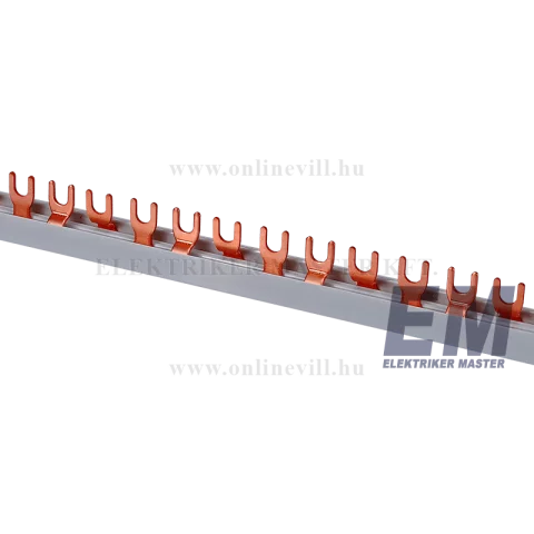 Sorolósín 3P villás 57mod 10mm2 63A 1m fázissín Pollmann 2213301 (110.357.101 C tipus)