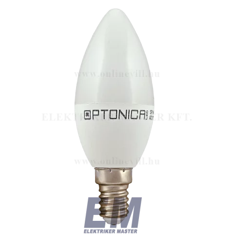 E14 LED Gyertya Izzó 5,5W 4500K természetes fehér Optonica SP1426(ÚJ)