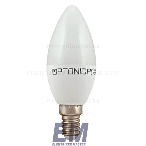 E14 LED Gyertya Izzó 5,5W 4500K természetes fehér C37 Optonica SP1426
