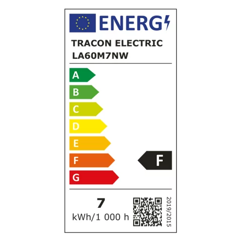 E27 LED izzó 7W 4000K természetes fehér MOZGÁSÉRZÉKELŐVEL TRACONLA60M7NW