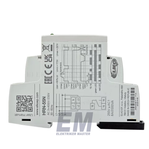 Fázis nulla figyelő relé ELKO HRN-55N