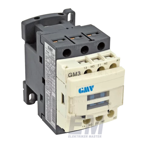 GMV GM3-AC-D18N mágneskapcsoló kontaktor 18A 230V AC