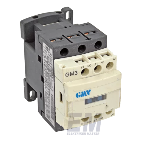 GMV GM3-AC-D12N mágneskapcsoló kontaktor 12A 230V AC