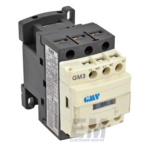 GMV GM3-AC-D09N mágneskapcsoló kontaktor 9A 230V AC