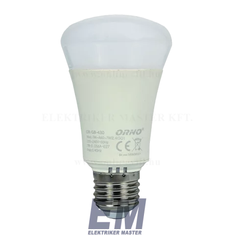 LED Izzó dimmelhető kapcsolóval E27 7W 2700-6500K Orno OR-GB-430