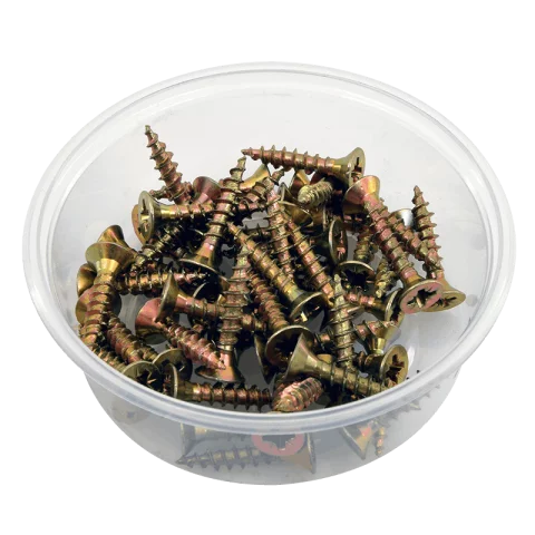Facsavar süllyesztett fejű reisser forgácslap csavar tövigmenetes 3,5x20mm (100db) EM-FFCS-03520