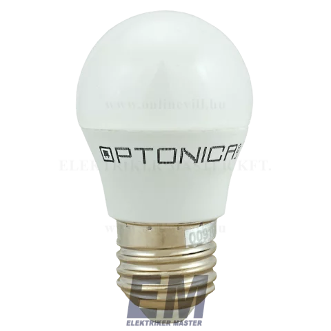 E27 LED Izzó 5,5W 2700K meleg fehér kisgömb G45 Optonica 1329