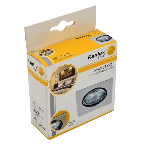 Spot lámpa keret négyzet billenthető fehér beépítőkeret Kanlux NAVI CTX-DT10-W