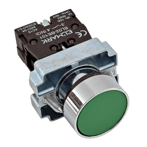 Nyomógomb ipari Zöld IP20 Elmark EL2-BA31 401031