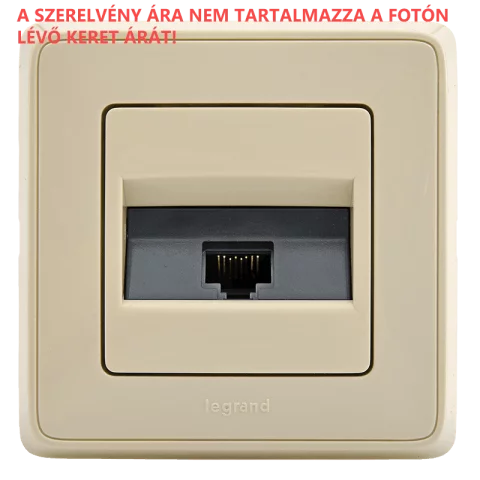 MEGSZŰNT_Legrand Cariva RJ45 Cat6 UTP süllyesztett aljzat bézs 773741