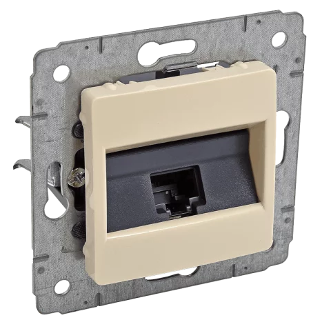 MEGSZŰNT_Legrand Cariva RJ45 Cat6 UTP süllyesztett aljzat bézs 773741
