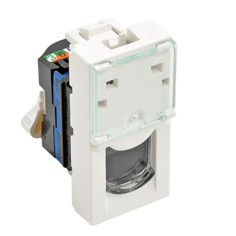 Legrand Program Mosaic LCS2 RJ45 aljzat Cat 6 UTP 1 modul fehér 076561