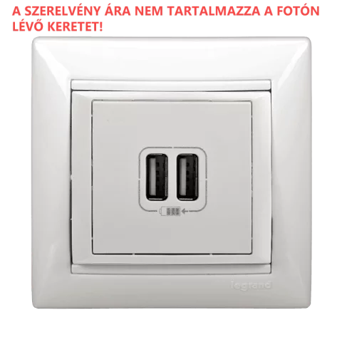 Legrand Valena 2xUSB töltő aljzat 1500 mA fehér 770470