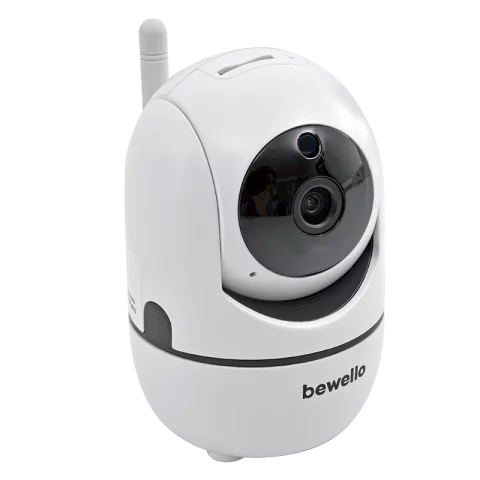 Biztonsági kamera Wifi Okos kamera forgatható bébiőr mikrofonnal és hangszóróval Bewello BW2030