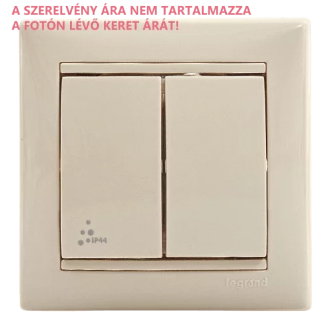 Legrand Valena 106+6 dupla alternatív váltó villanykapcsoló IP44 elefántcsont 774198