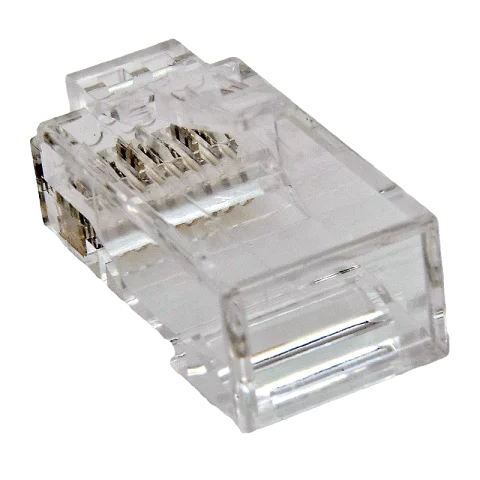 8P8C UTP moduláris dugó Cat6 RJ45 SZÁLVEZETŐ BETÉTTEL Ethernet csatlakozó Szerelhető UTP EMOS K0103
