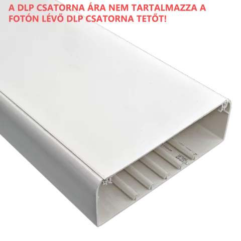 Kábelcsatorna 195x65 mm műanyag vezeték csatorna fedél nélkül Legrand DLP 010453