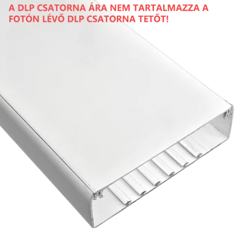 Kábelcsatorna 220x65 mm műanyag vezeték csatorna fedél nélkül Legrand DLP 010459