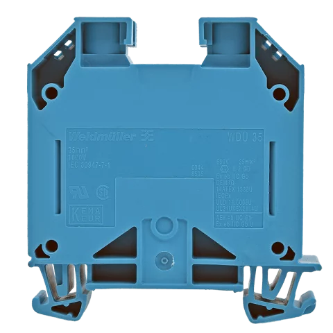 Sorkapocs 35 kék sínre szerelhető Weidmüller WDU 35 BL (1020580000)