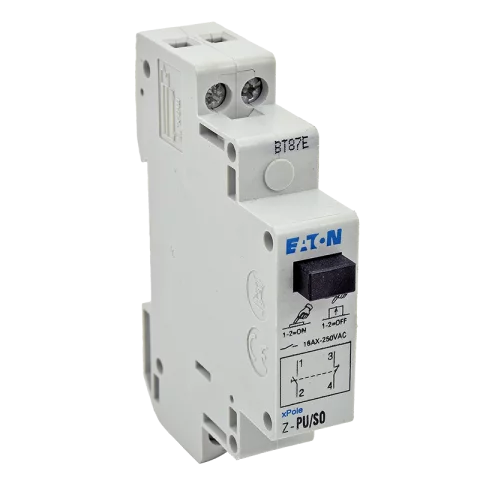Eaton moduláris nyomógomb 16A 250V Sínre szerelhető nyomógomb Z-PU/SO 276293