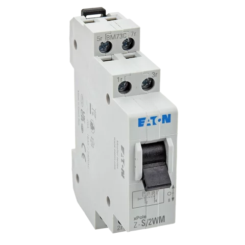 Eaton Átkapcsoló Sínre szerelhető moduláris kapcsoló 1-0-2 állású 16A 230V 2 váltó AC Z-S/2WM
