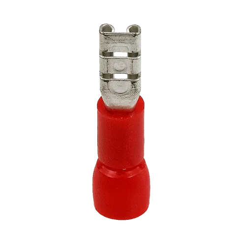 Szigetelt rátolható csúszó hüvely 2,8x0,5 1,5mm2 piros Tracon PCSH3