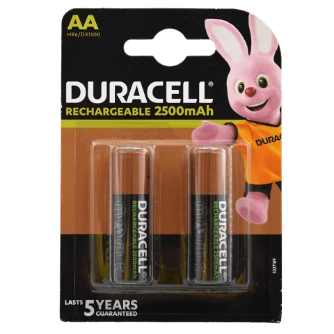 Duracell ceruza akkumulátor 2500mAh R2U/AA tölthető elem TURBO (2-es bliszter)