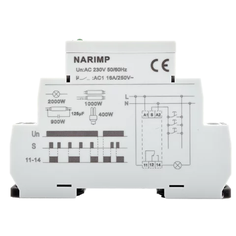 Impulzusrelé 1modul 16A 1 NO/NC váltó érintkező 230V AC Tracon NARIMP