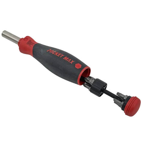 Bittartós csavarhúzó 8 bitfej Mágneses csavarhúzó bittárral (T,PZ,PH,lap) Wiha PocketMax Magnetic