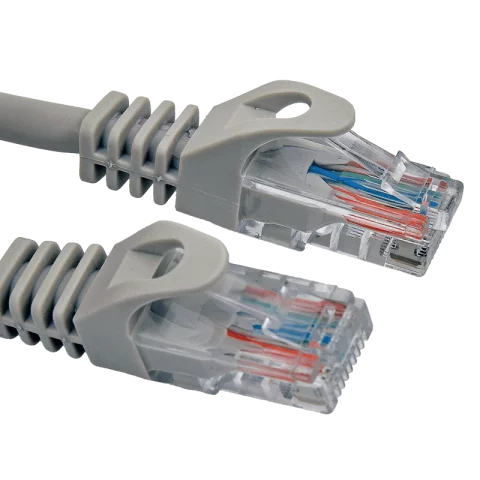 Schrack szerelt internet patch kábel Cat.5e PVC szürke 5m H5ULG05K0G