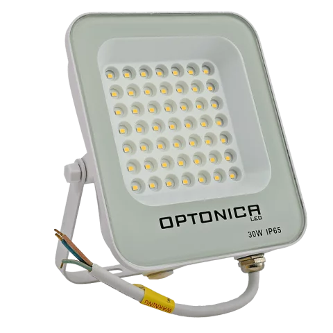 LED Reflektor 30W 4500K természetes fehér IP65 SMD Fehér Optonica FL5708