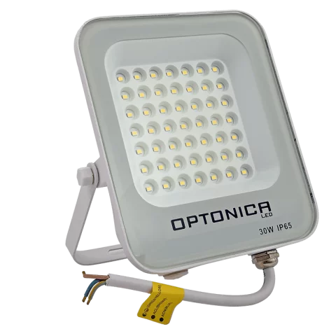 LED Reflektor 30W 6000K hideg fehér IP65 SMD Fehér Optonica FL5707