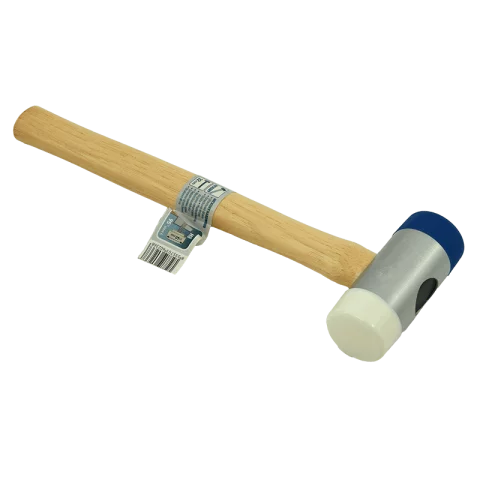 Gumikalapács - kalapács fa nyéllel 40mm cserélhető gumi fejjel Extol Premium 8811121