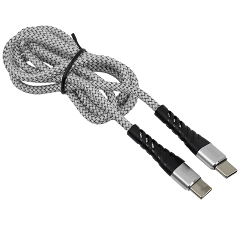 USB kábel Type-C fejjel 1m Telefon töltő kábel USB Type-C Type-C adatkábel szövet Delight 55435-1
