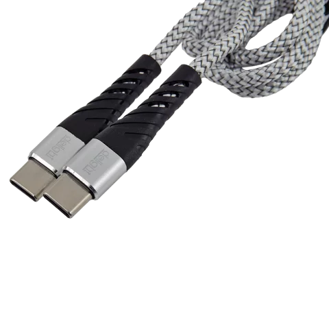 USB kábel Type-C fejjel 1m Telefon töltő kábel USB Type-C Type-C adatkábel szövet Delight 55435-1