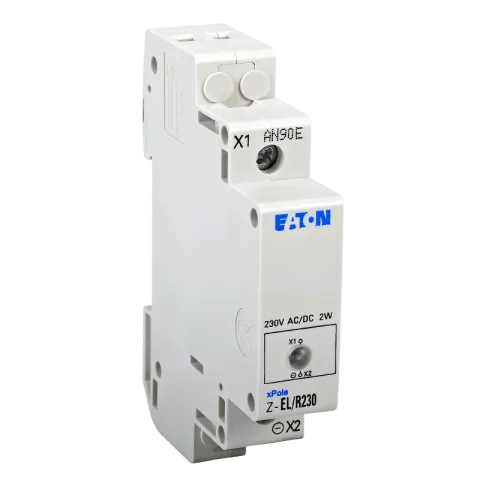 Ledes Jelzőlámpa piros Sínre pattintható moduláris lámpa 230V AC-DC Eaton Z-EL/R230 284921