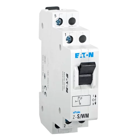 Eaton átkapcsoló Sínre szerelhető moduláris kapcsoló 1-0-2 állású 16A 230V 1 váltó Z-S/WM