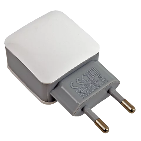 Hálózati töltő adapter USB-A telefon töltő adapter 2.1A fehér Delight 55045-1WH1