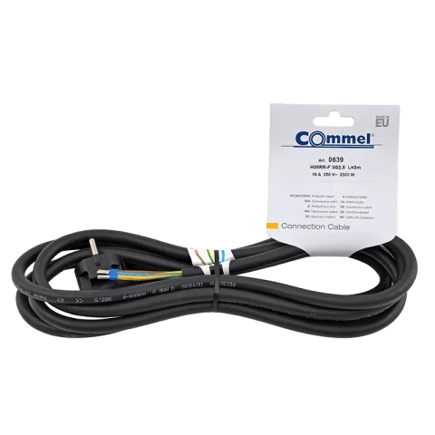 Flexo gumi kábel GT 3x2,5 3m vezetékkel Commel 0639