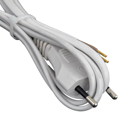 Flexo kábel MTL 2x0,75 2m vezetékkel fehér Commel 0114